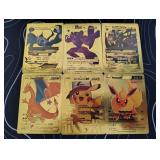 Pokemon Rare Gold Foil Cards Lot