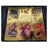 Pokemon Rare Gold Foil Cards Lot