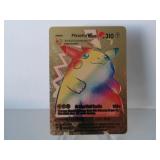 Pokemon Rare Gold Pikachu Vmax Rainbow