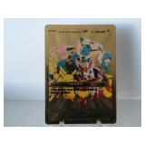 Pokemon Rare Gold Eevee Sisters & Pikachu GX