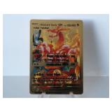 Pokemon Rare Gold Charizard Family GX