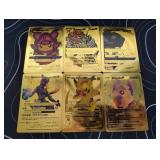 Pokemon Rare Gold Foil Cards Lot