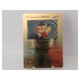 Pokemon Rare Gold Special Delivery Pikachu