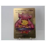 Pokemon Rare Gold Pikachu Mega Diancie