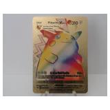 Pokemon Rare Gold Pikachu Vmax Rainbow