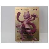 Pokemon Rare Gold Mewtwo EX