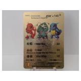Pokemon Rare Gold Charmander, Squirtle GX