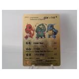 Pokemon Rare Gold Charmander, Squirtle, GX