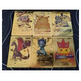 Pokemon Rare Gold Foil Cards Lot
