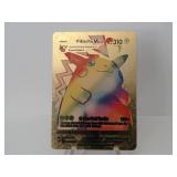 Pokemon Rare Gold Pikachu Vmax Rainbow