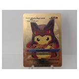 Pokemon Rare Gold Pikachu Mega Lucario