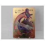 Pokemon Rare Gold Lapras Vmax