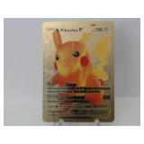 Pokemon Rare Gold Pikachu V