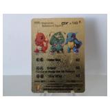 Pokemon Rare Gold Charmander, Squirtle GX