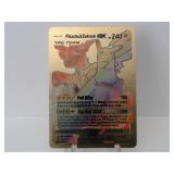 Pokemon Rare Gold Pikachu & Zekrom GX Rainbow