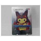 Pokemon Rare Silver Pikachu Mega Lucario