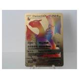 Pokemon Rare Gold Charizard GX Rainbow