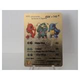 Pokemon Rare Gold Charmander, Squirtle GX