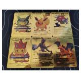 Pokemon Rare Gold Foil Cards Lot