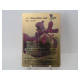 Pokemon Rare Gold Mewtwo & Mew GX