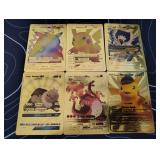 Pokemon Rare Gold Foil Cards Lot
