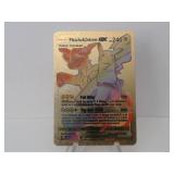 Pokemon Rare Gold Pikachu & Zekrom GX Rainbow