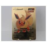 Pokemon Rare Gold Flareon V
