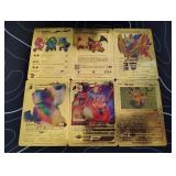 Pokemon Rare Gold Foil Cards Lot