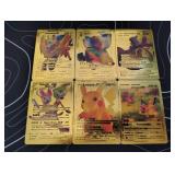 Pokemon Rare Gold Foil Cards Lot