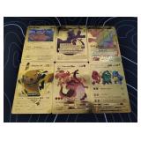 Pokemon Rare Gold Foil Cards Lot