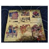 Pokemon Rare Gold Foil Cards Lot