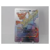 Pokemon Rare silver Pikachu & Zekrom Rainbow