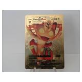 Pokemon Rare Gold Meowth Vmax