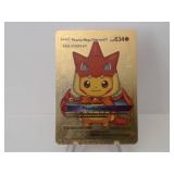 Pokemon Rare Gold Pikachu Mega Charizard Y
