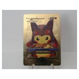 Pokemon Rare Gold Pikachu Mega Lucario