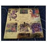 Pokemon Rare Gold Foil Cards Lot