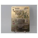 Pokemon Rare Gold Tyranitar EX