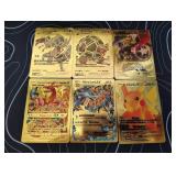 Pokemon Rare Gold Foil Cards Lot