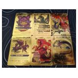 Pokemon Rare Gold Foil Cards Lot