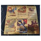 Pokemon Rare Gold Foil Cards Lot
