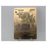 Pokemon Rare Gold Tyranitar EX