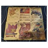 Pokemon Rare Gold Foil Cards Lot