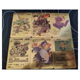 Pokemon Rare Gold Foil Cards Lot