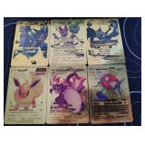 Pokemon Rare Gold Foil Cards Lot