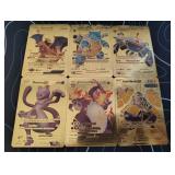 Pokemon Rare Gold Foil Cards Lot
