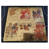 Pokemon Rare Gold Foil Cards Lot