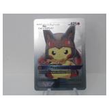 Pokemon Rare Silver Pikachu Mega Lucario