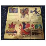 Pokemon Rare Gold Foil Cards Lot