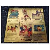 Pokemon Rare Gold Foil Cards Lot
