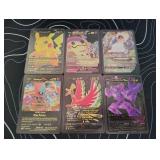 Pokemon Rare Black Foil Cards Lot